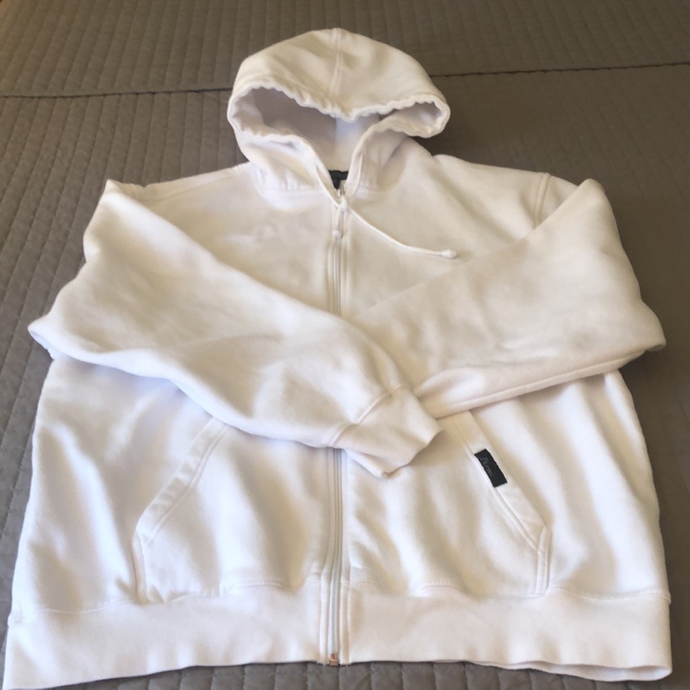 LIKE 🆕 - EUC - PHERONI Pristine White Hoodie Sweatshirt